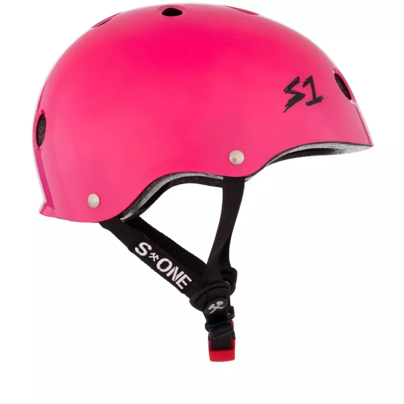 Skateboard helmet S-One Mini Lifer Hot Pink Gloss 2024 